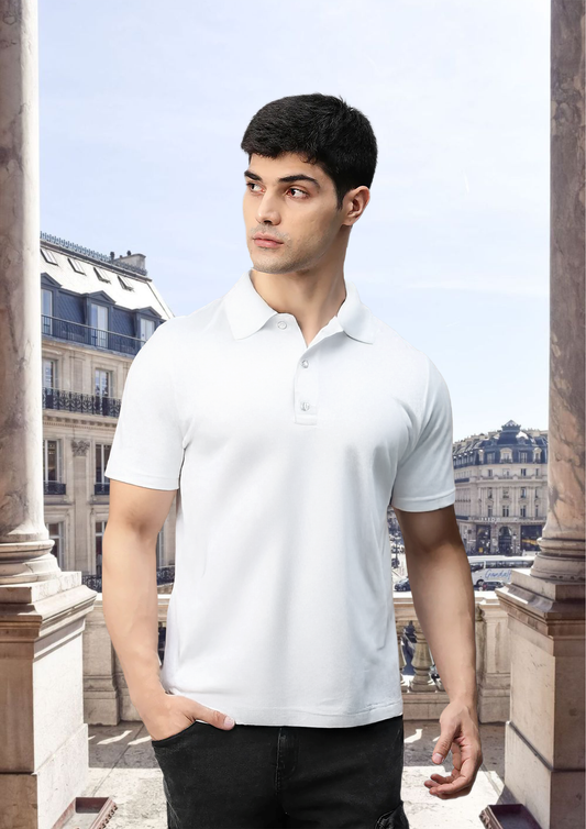 Starling Apparel’s Signature Modal Cotton Polo T-Shirt