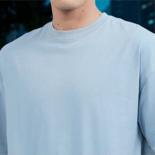 Starling Essentials – Aqua Blue Oversized T-Shirt