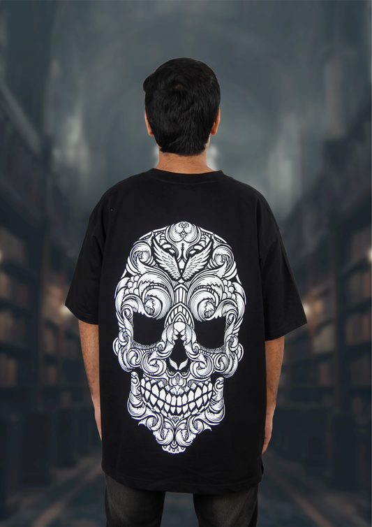 Baroque Skull Oversized T-Shirt