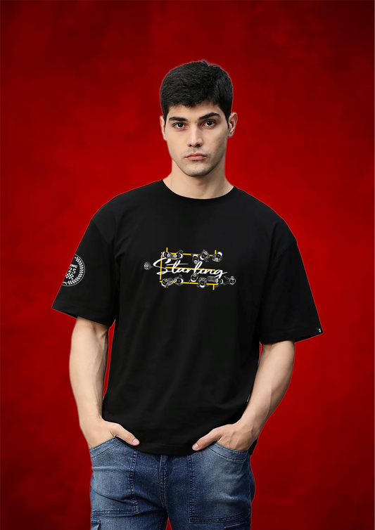 Race Mode On Oversized T-Shirt