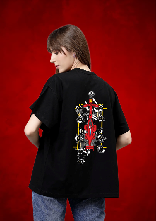 Race Mode On Oversized T-Shirt