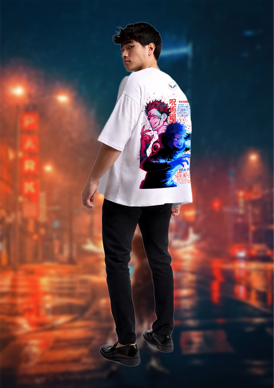 Jujutsu Kaisen Yuji & Sukuna Duality Edition OverSized T-Shirt