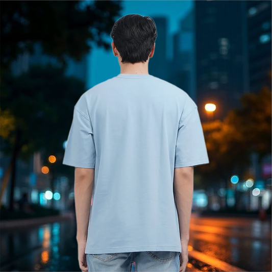 Starling Essentials – Aqua Blue Oversized T-Shirt