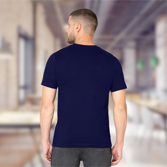 Sukoon – Navy Blue Regular Fit T-shirt