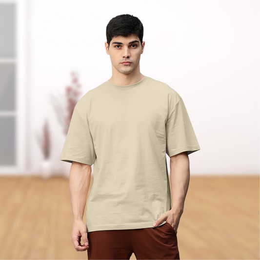 Starling Essentials – Beige Oversized T-Shirt