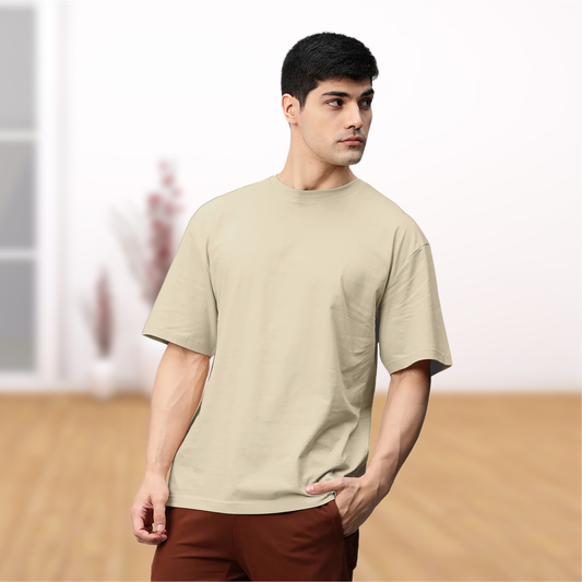 Starling Essentials – Beige Oversized T-Shirt